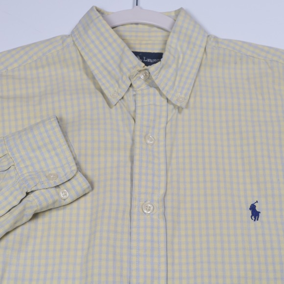 Polo Ralph Lauren Checkered Button Down Long Sleeve Shirt Mens Size L Minor Flaw - Picture 1 of 4